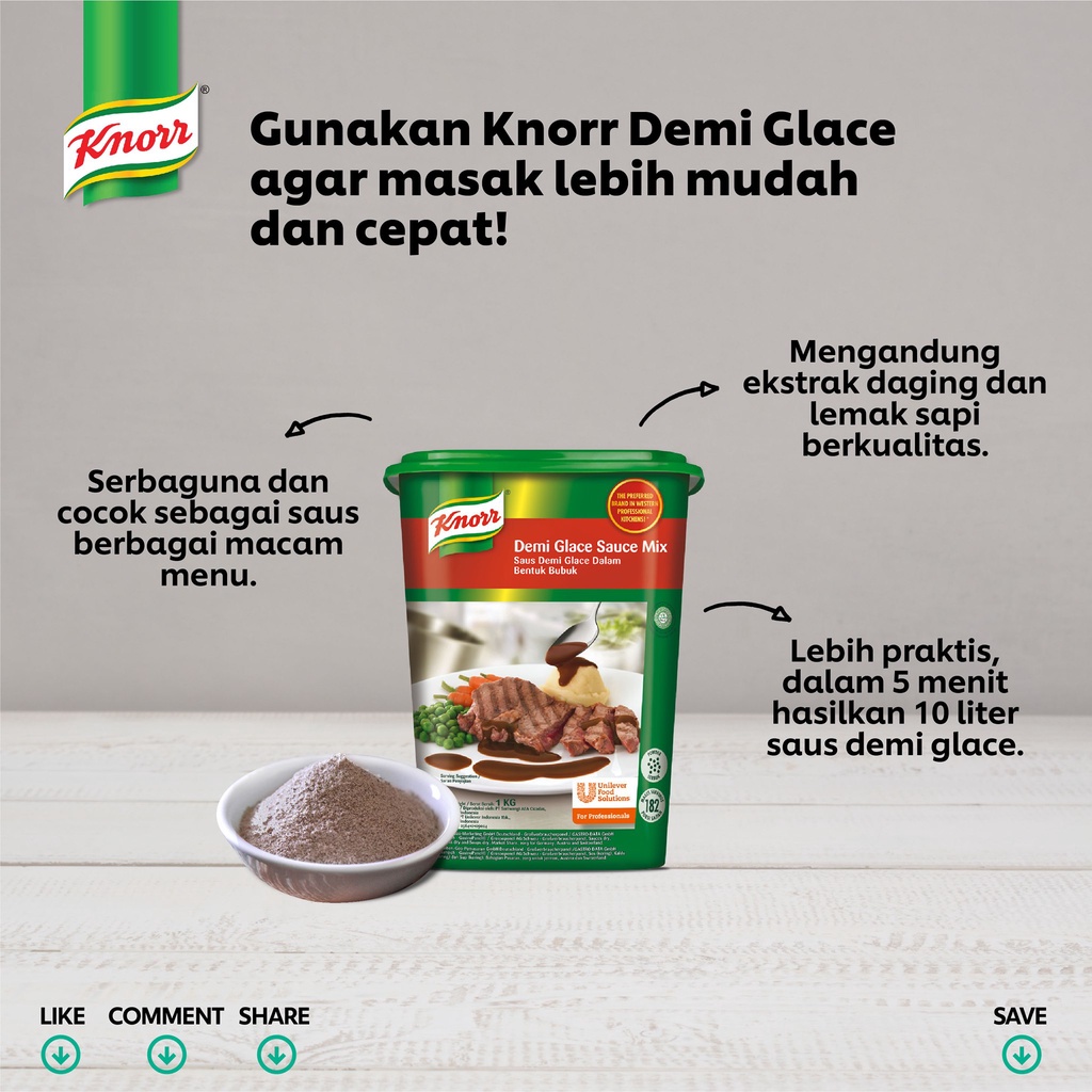 Knoor Knorr Demi Glace Demiglace Sauce 1 kg 1kg 1000 gr gram G 1000gr