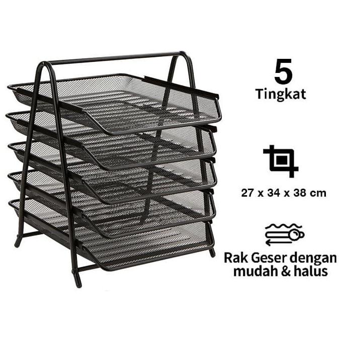 

Office & Stationery | Document Organizer | Document Tray / Rak Tempat Dokumen 5 Tingkat / Letter Document | Best Seller