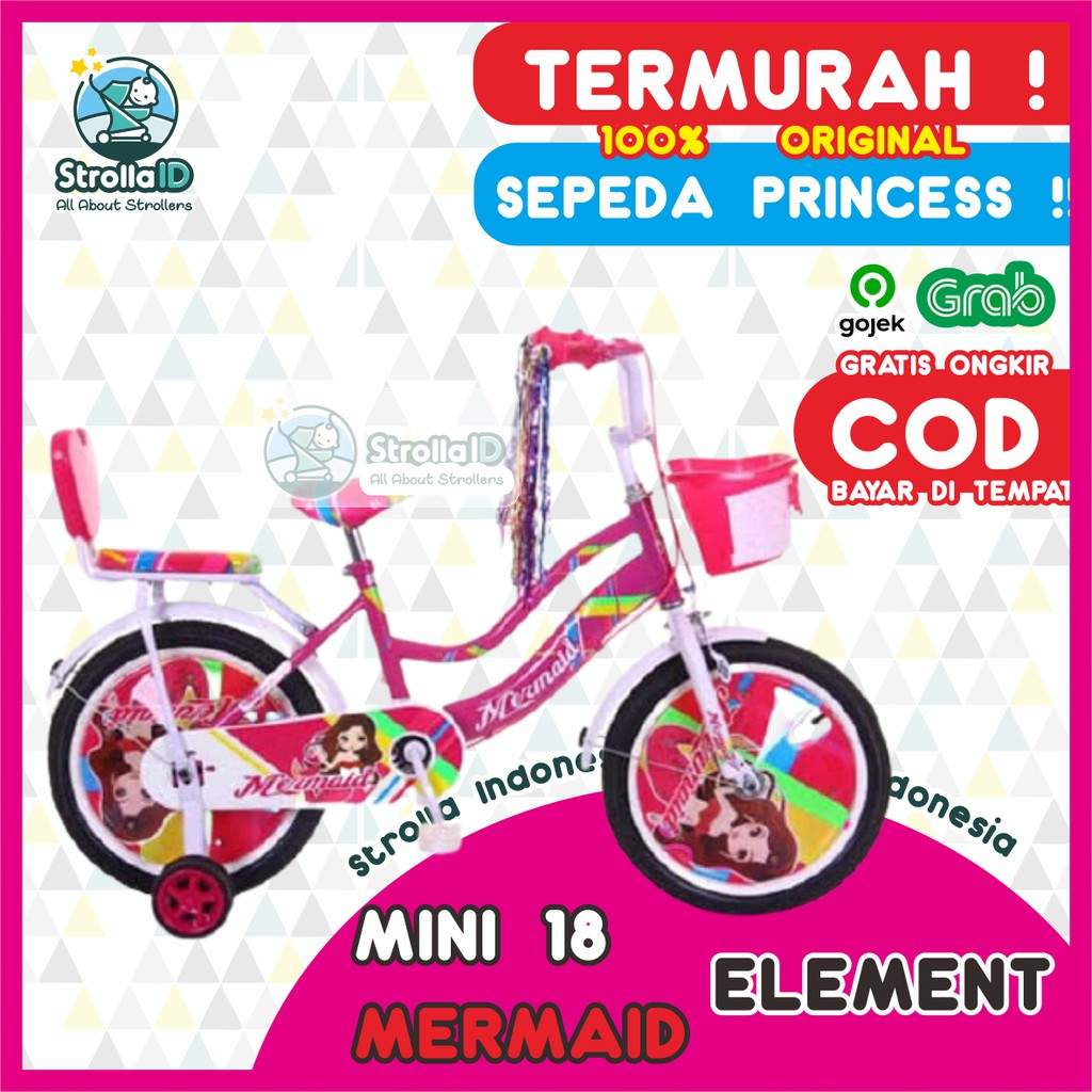 Mini 18 Mermaid Sepeda Lipat Folding Bike Sepeda Anak Mini 18 Mermaid Sepeda ORIGINAL SNI