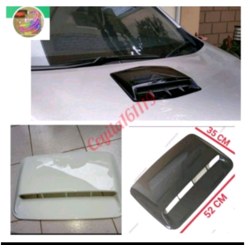 Air Flow Scop Variasi kap mesin Mobil Wuling Cortez