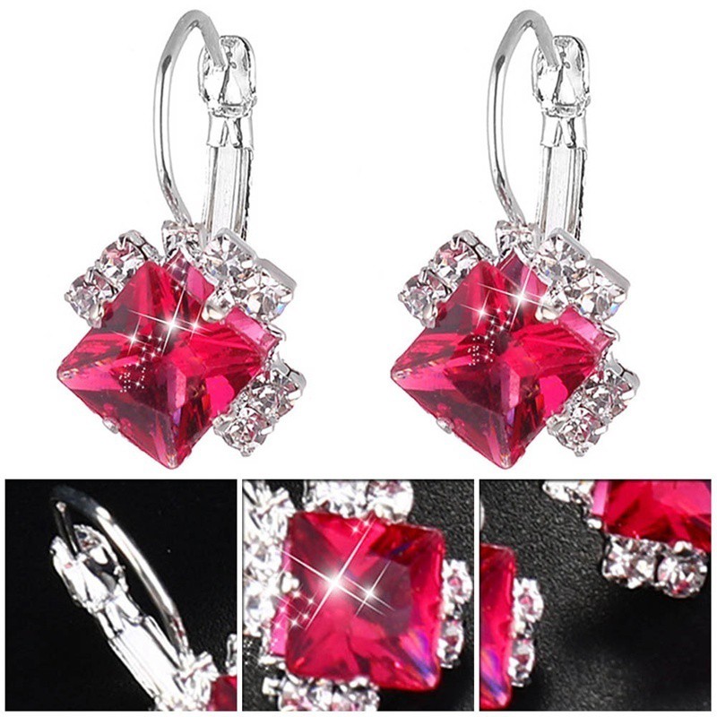 Anting Giwang dengan Kristal Zircon untuk Wanita