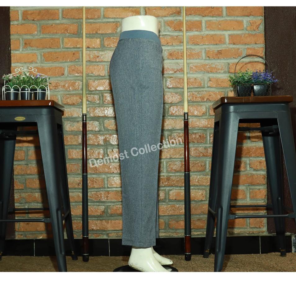 ♂ Celana Bahan Kerja Wanita Fashion Wanita Ukuran S,XL, BIG SIZE L2-L5 MERK DEMOST PINGGANG KARET ●