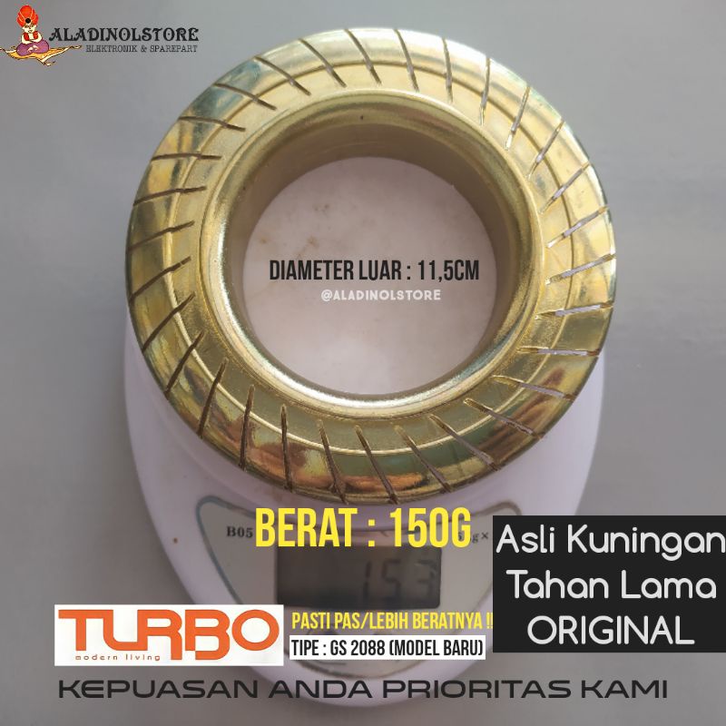 Banner/Burner/Kuningan Kompor Gas TURBO GS-2088 Original 150G