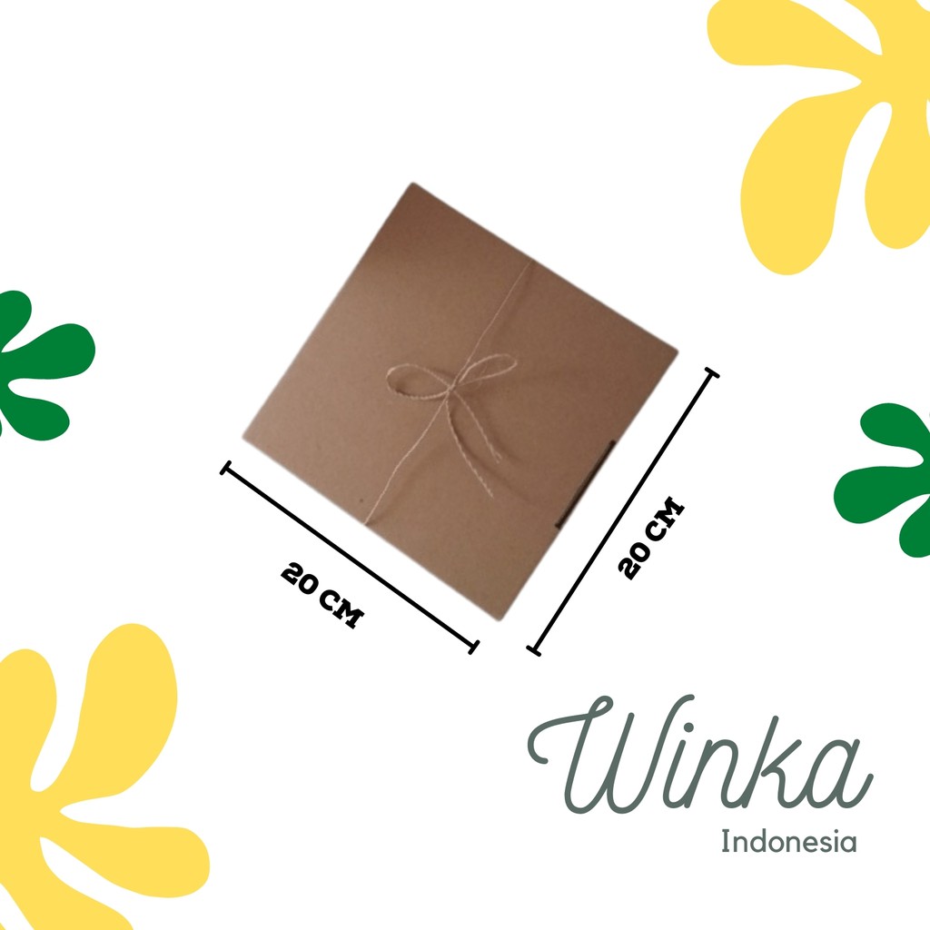 

Box/Kotak/Dus Die Cut 20x20x7 Hampers plus pita+kertas serut