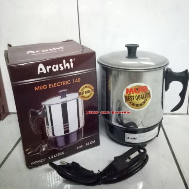 Mug Elektrik Arashi 140 / Pemanas Air panas Arashi Mug Elektrik 1,3 Liter