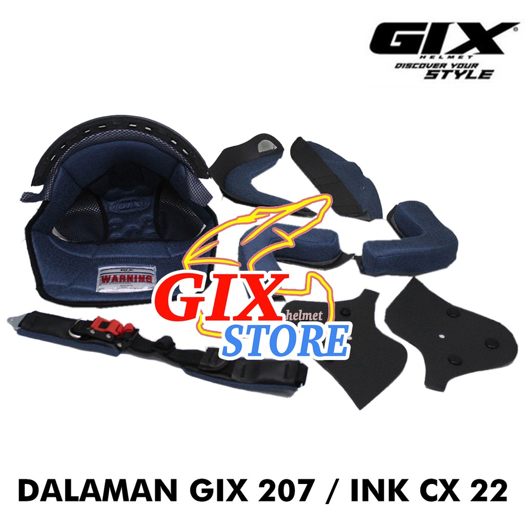 Busa  Helm Full Set GIX 207 INK CX 22