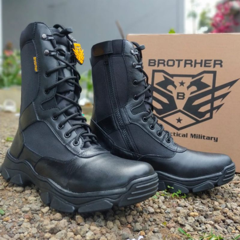 SEPATU PDL BROTRHER NEW MARCO KULIT SAPI ASLI SEPATU PDL DINAS LAPANGAN TNI POLRI SECURITY SATPAM