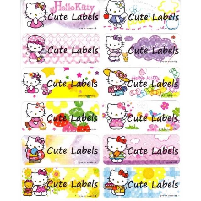 

Label nama Hello Kitty