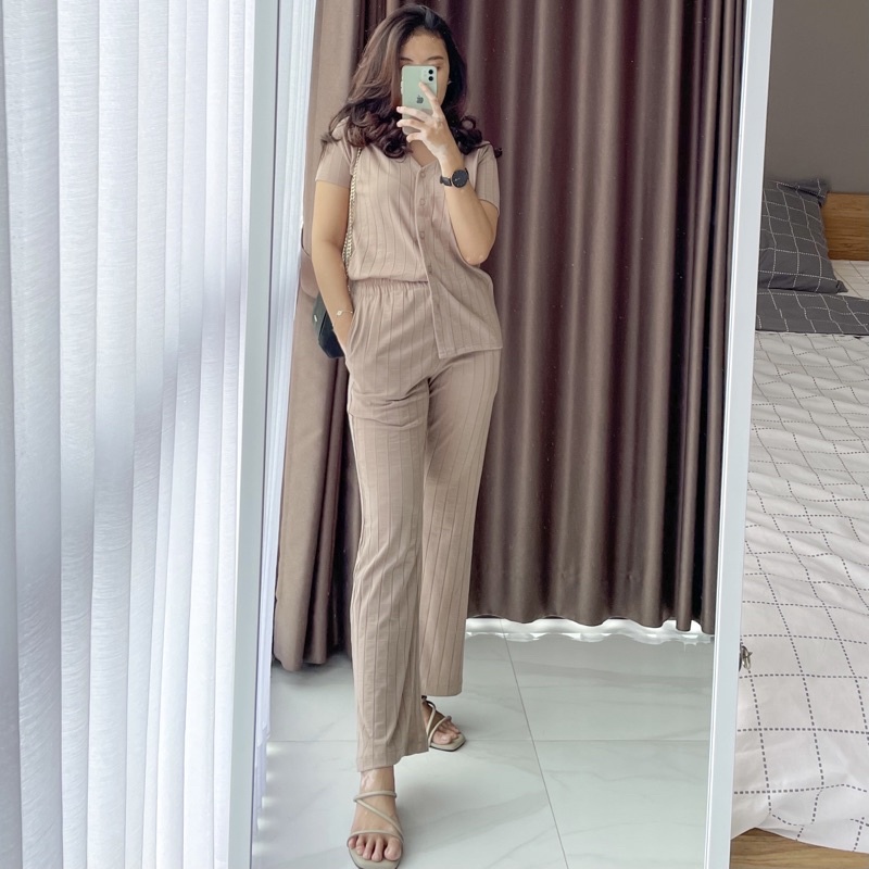 BLAIR - Rae Knit Set | Setelan Knit Wanita / One Set Knit / Baju Kulot Knit