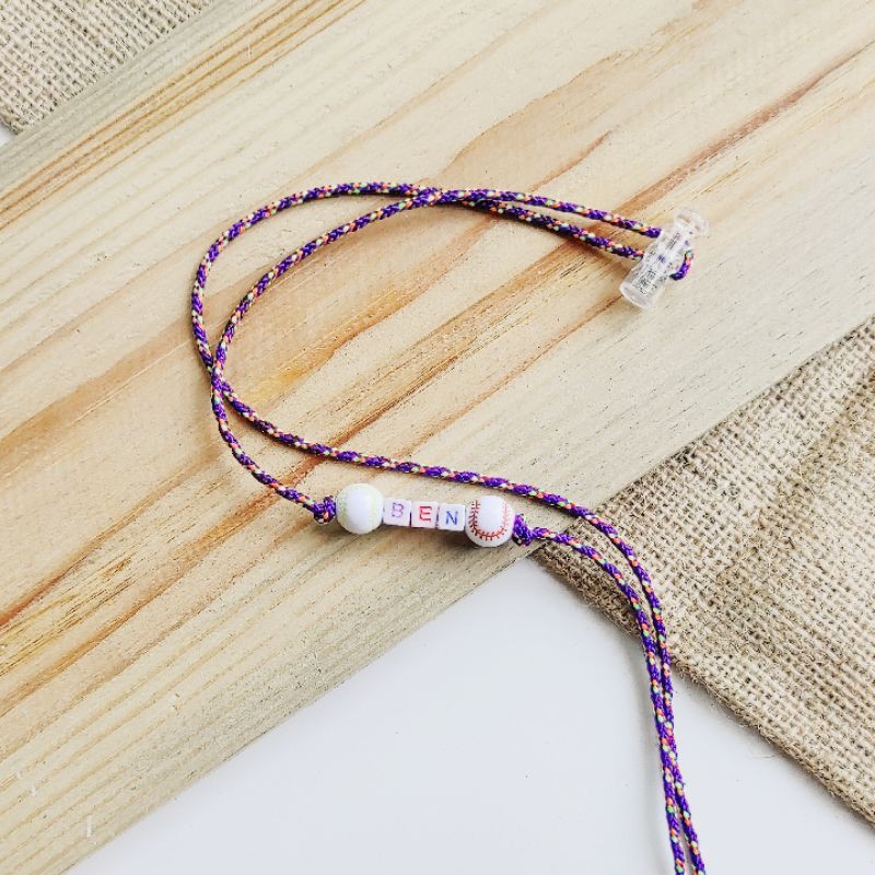 Strap Masker Anak /Kalung Masker Anak / Strap Masker Dewasa / Strap Masker Custom Nama