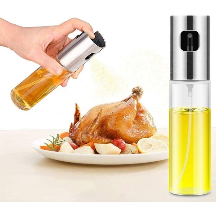 Botol Spray Pump Minyak Olive Oil Stainles Steel 100ml irit minya