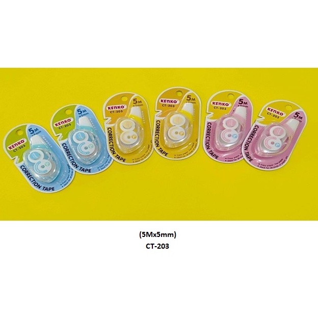 

INDOMART KENKO CORRECTION TAPE PENGHAPUS PEN CT-203 @3pcs