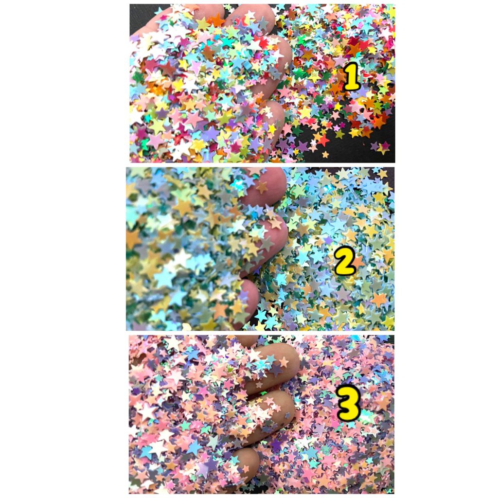 Glitter nail art make up scrapbooking star mix glitter sprinkle g203