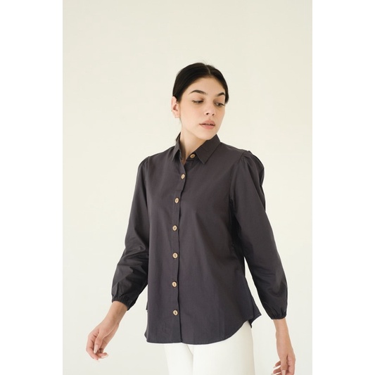 Polaidn Myra Blouse Longsleeve - Kemeja Wanita - Kemeja Lengan Panjang-IRON