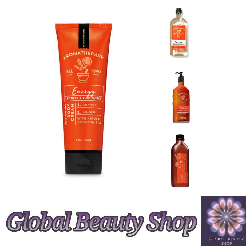 Aromatherapy Energy Orange Ginger ( Sabun Mandi / Shower Gel ) BBW ORI USA