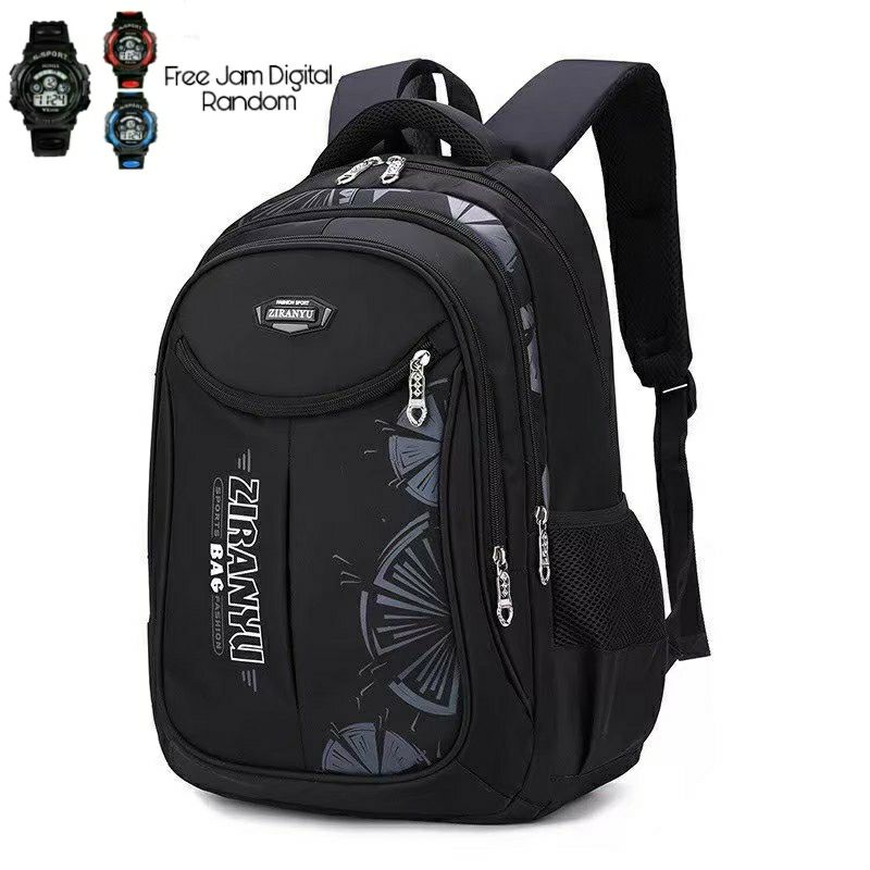 Tas Ransel anak SD PL01 Ransel anak Sekolah laki-laki Bonus Jam Tangan