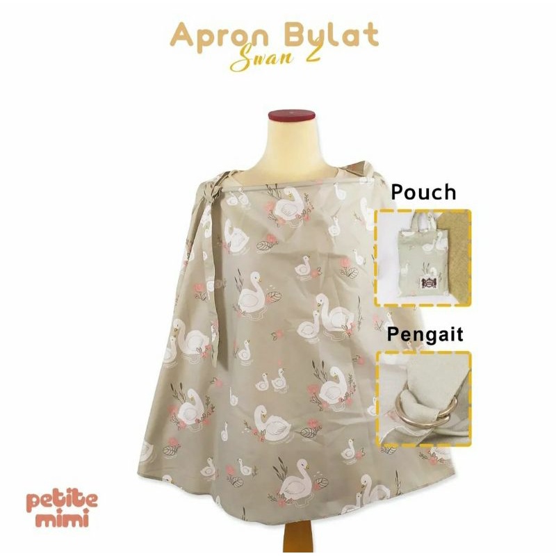 PETITE MIMI Apron Bulat Full Cover Celemek Menyusui Nursing Apron Breastfeeding Cover Penutup Menyusui