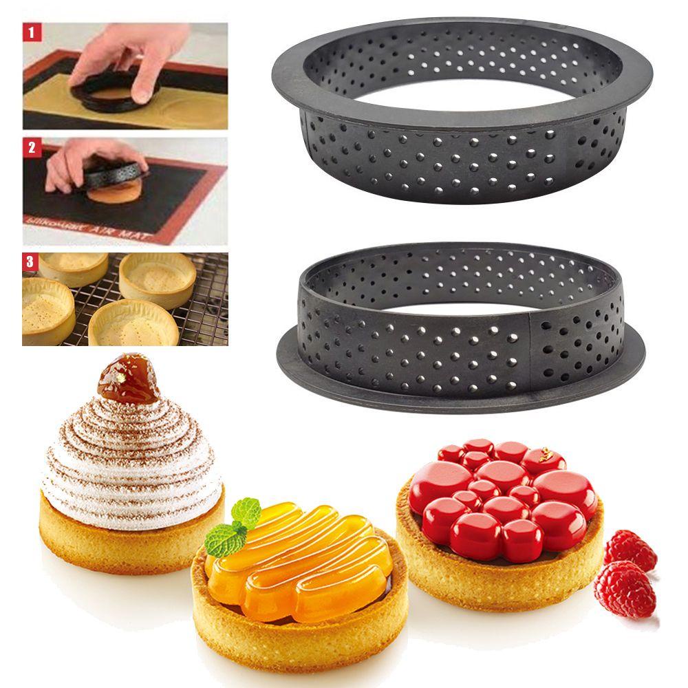 [Elegan] Cetakan Kue Bentuk Bulat Alat Dekorasi Mousse Dessert Cutter