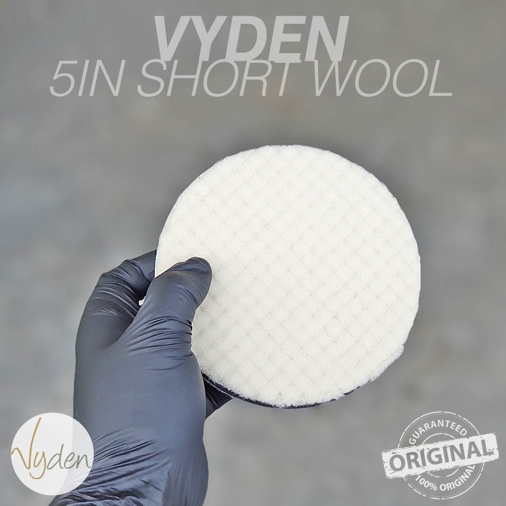 VYDEN SHORT WOOL CUTTING PAD 5 INCH Busa Poles Kompon Kasar MURAH