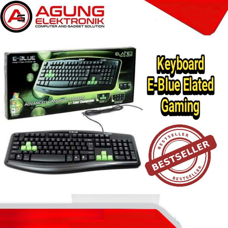 KEYBOARD E-BLUE ELATED GAMING BERKUALITAS