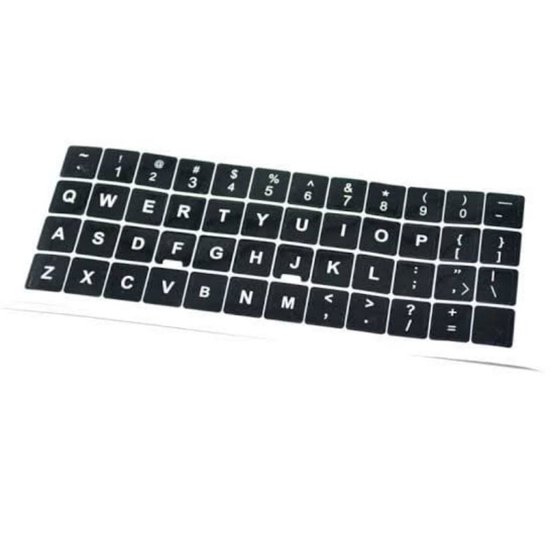 STIKER KEYBOARD LAPTOP DAN KOMPUTER HITAM