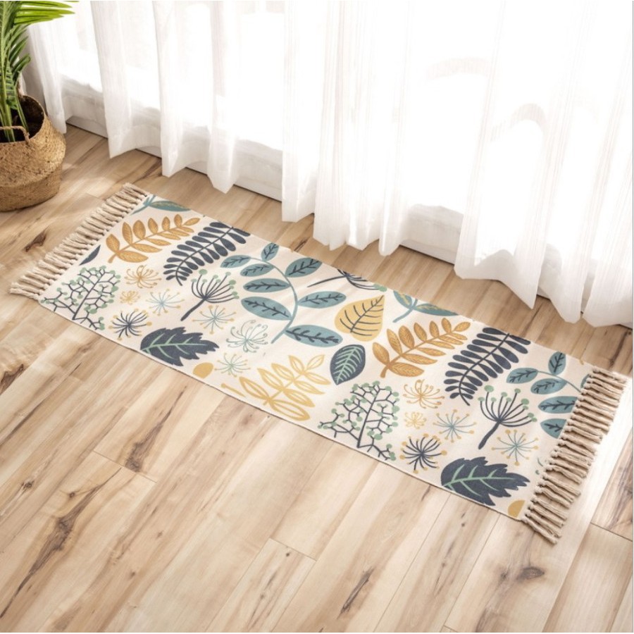 Ethnic Nordic Carpet / Karpet Alas Lantai Tikar Rumbai Renda Rajutan