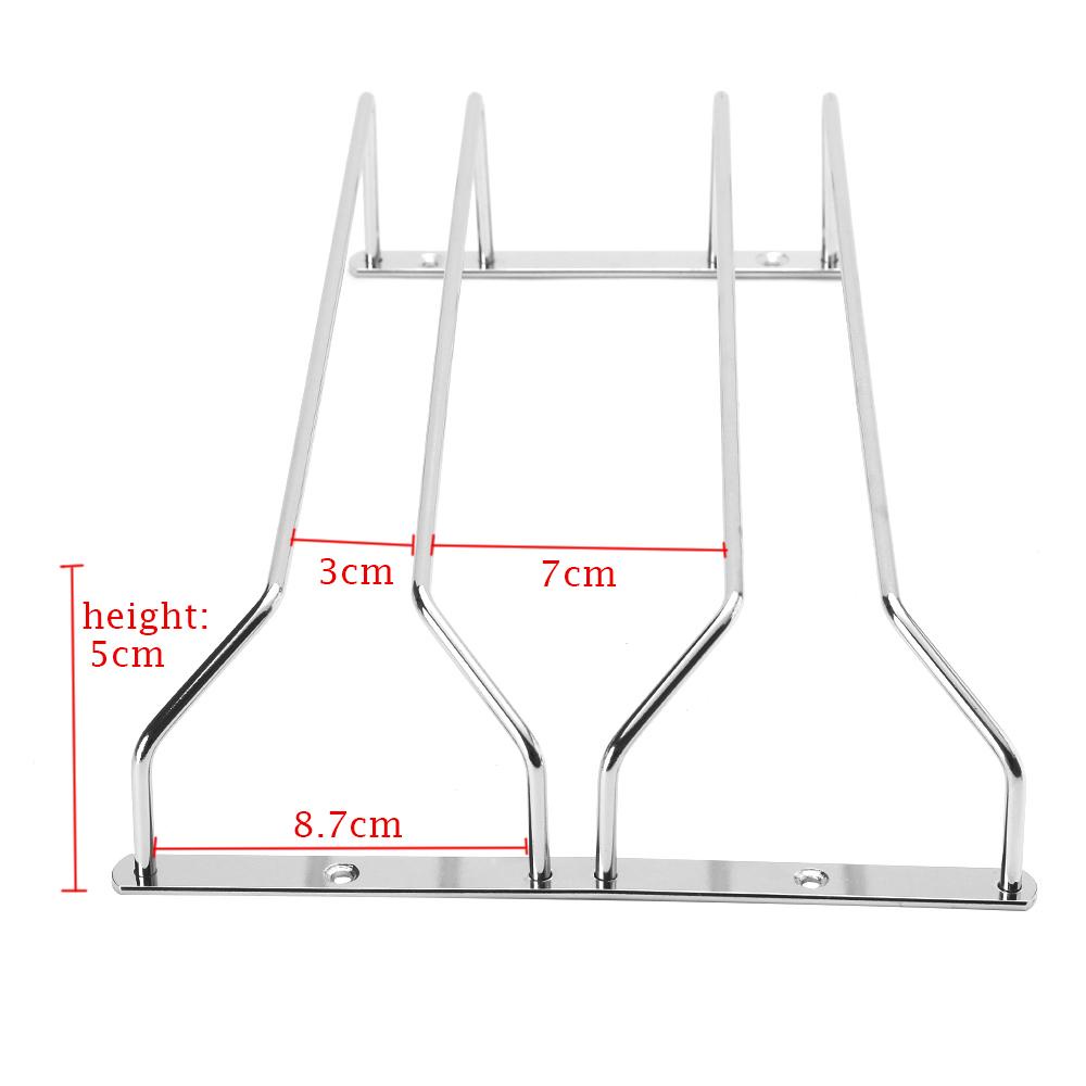 Solighter Wine Glass Holder Bar Stand Bawah Kabinet Rak Gantung