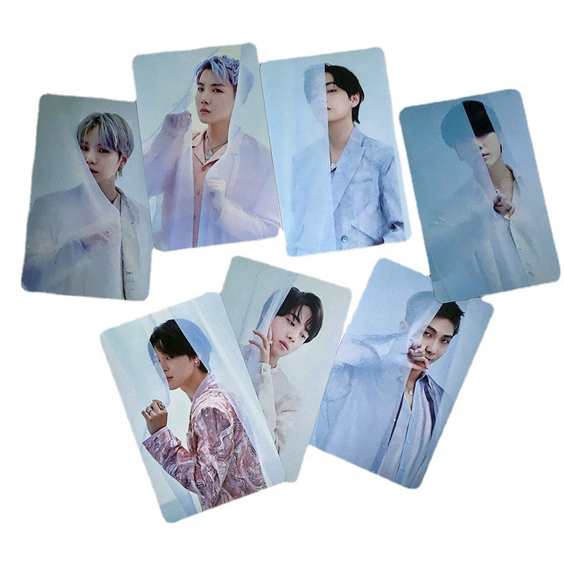 7pcs / Set Kartu Pos Desain BTS Ukuran Kecil