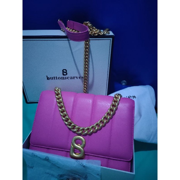 Nora Bag Fuchsia Button Scarves