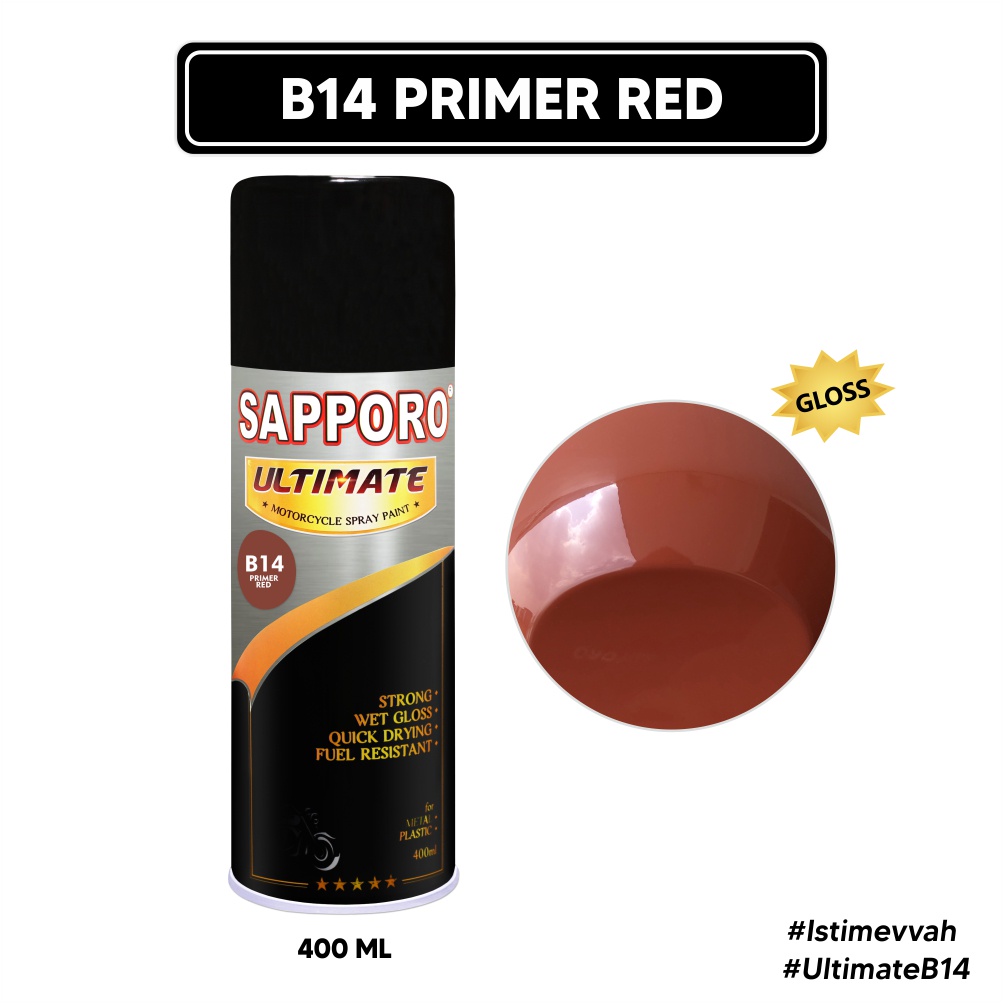 Sapporo Ultimate B14 Primer Red / Epoxy / Poxy Merah