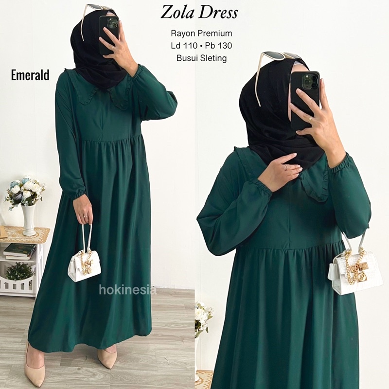 Gamis Rayon Premium / Dress Rayon / Zola Dress