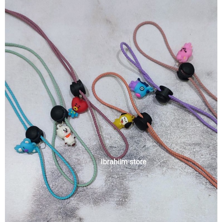 STRAP MASKER BT21 STRAP MASKER BTS STRAP MASKER HIJAB 2 IN 1 STRAP MASKER LUCU