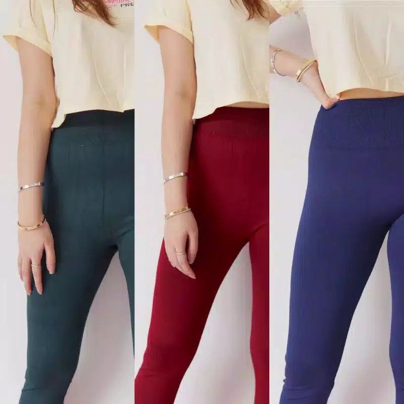 legging Dewasa Wanita Import Tebal Up Jumbo Warna Navy