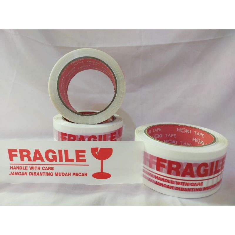

Lakban fragile murah tape 48mm*50y