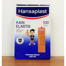 HANSAPLAST PLESTER LUKA 1 PAK ISI 100 Pcs Sachet - Dus Grosir Hansaplas Elastis Saset