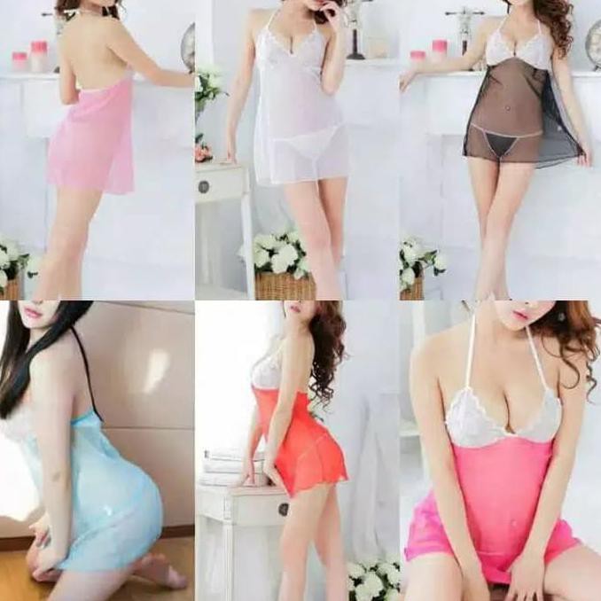 Model Bra Putih Lingerie Baju Tidur Sexy Transparan