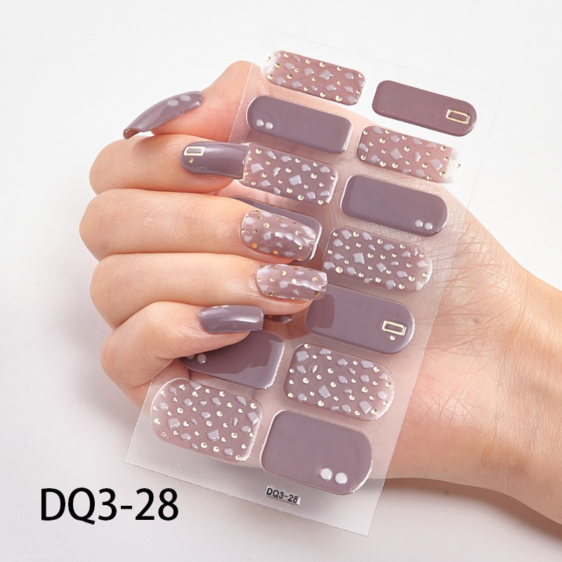 (VCM) 14Pcs/Stiker Kuku Murah / Nail Art Sticker / Nail Art Stiker / Nail Art &amp; Sticker DQ Series Premium