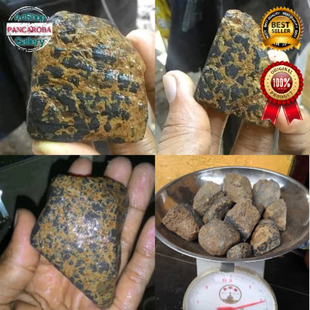 Rough bahan bongkahan pirus hitam situbondo kualitas super