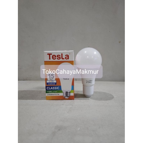 Lampu LED Bohlam Classic 15w 15watt Tesla Cahaya Putih Hemat Energy