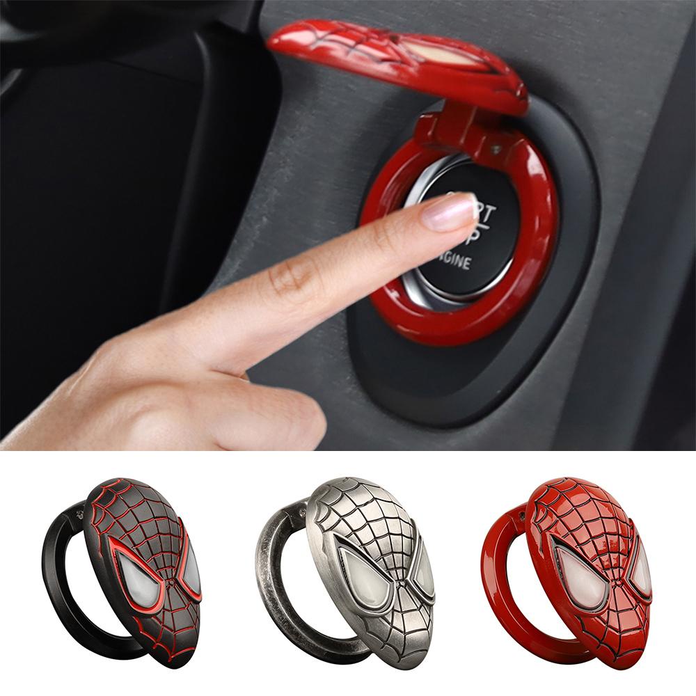 Penutup Tombol Start Stop Mesin Agustinina Anti Gores 3D Awet Ring Dekorasi Tombol Interior Mobil