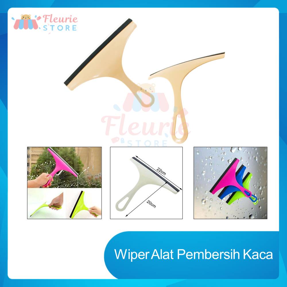 Wiper Alat Pembersih Kaca Jendela - Spatula Scrapper Silicone Gagang Lap Kaca Jendela