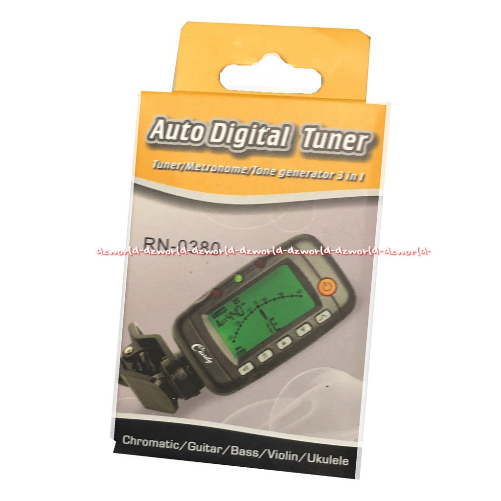 Auto Digital Tuner Metronome Tone Guitar RN 0380 Alat Pengatur Dawai