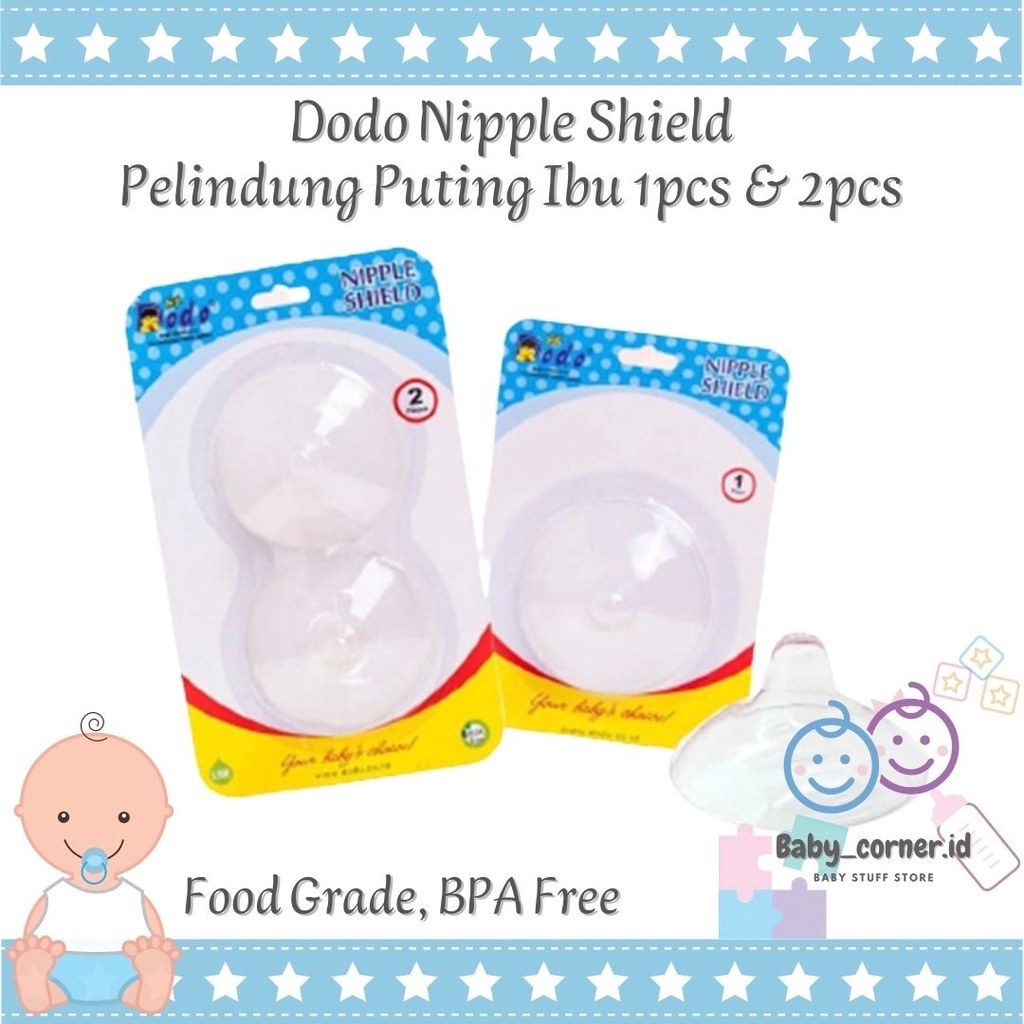 Nipple Shield Dodo |  Pengaman Puting Ibu Single and Double | Silikon Penyambung Asi Dodo ORI