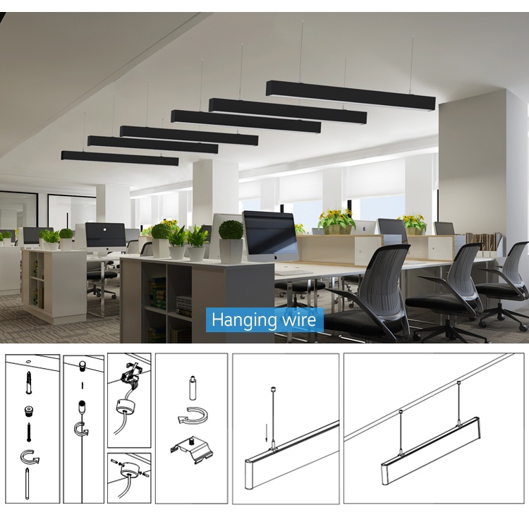 Lampu Gantung LED Donwlight Lampu Office Gantung LED 48W Lampu Plafon LED Office Hanging Lamp Bergaransi