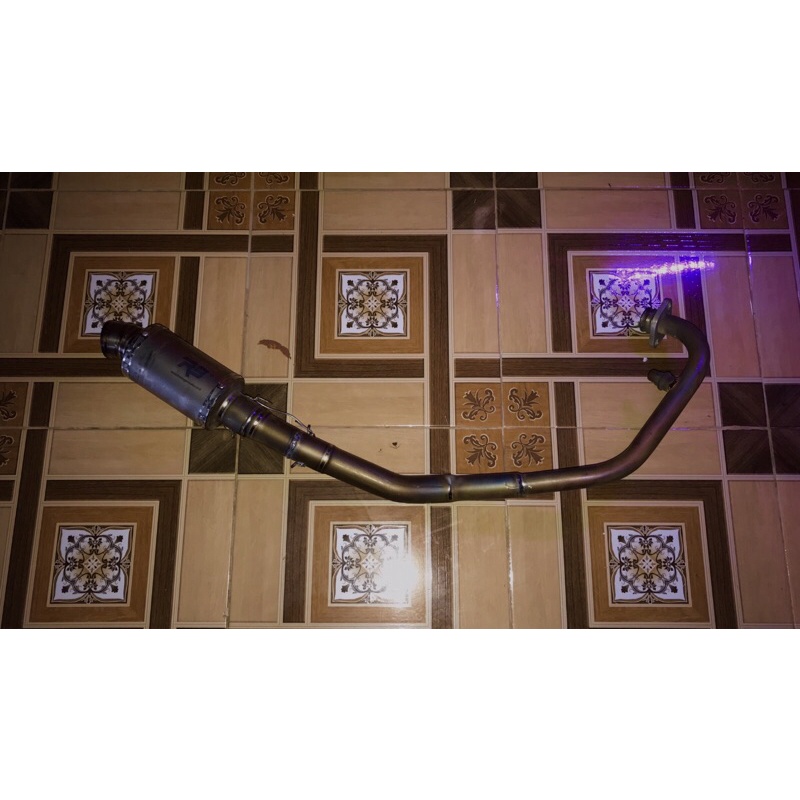 knalpot r9 titanium satria fu dragbike roadrace cornering herex