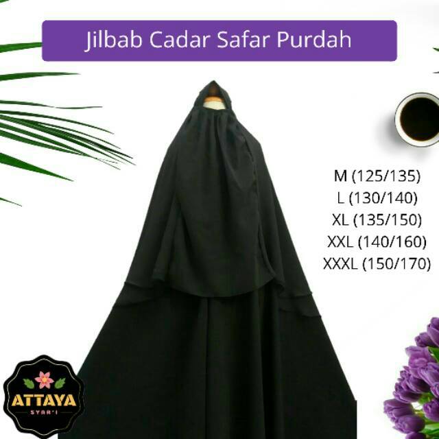 Jilbab Cadar Rits Safar