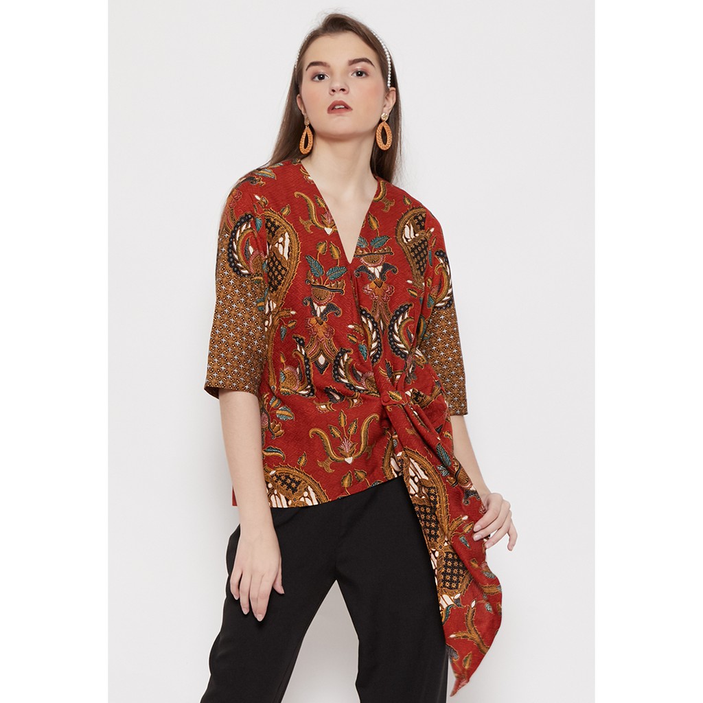  Batik  Semar  Avia Blouse Truntum Isen Shopee Indonesia