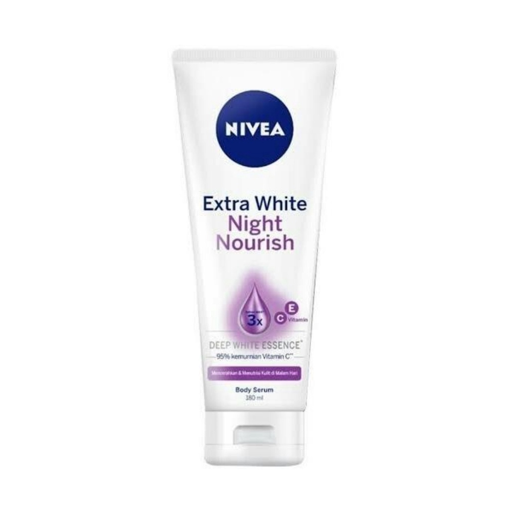 NIVEA Extra White Body Serum 180ml NIGHT NOURISH - Apple_Kosmetik