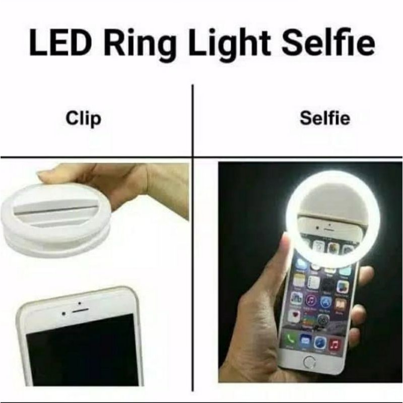 LED RING SELFIE LAMPU ZOOM MEETING lampu foto hp Led Online School wfh