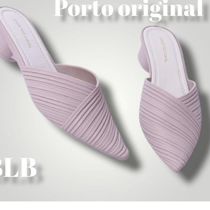 "KWA. 703733" Sendal selop depan tertutup Porto BSVnyaman,wedges karet wanita kekinian motif